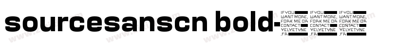 sourcesanscn bold字体转换